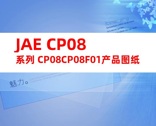 JAE CP08系列 CP08CP08F01产品图纸